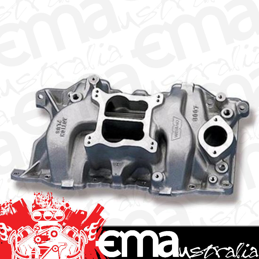 Intake Manifold Action+Plus Dual Plane Aluminum Natural Square/Spread Bore Chrysler 318 340 360 Each