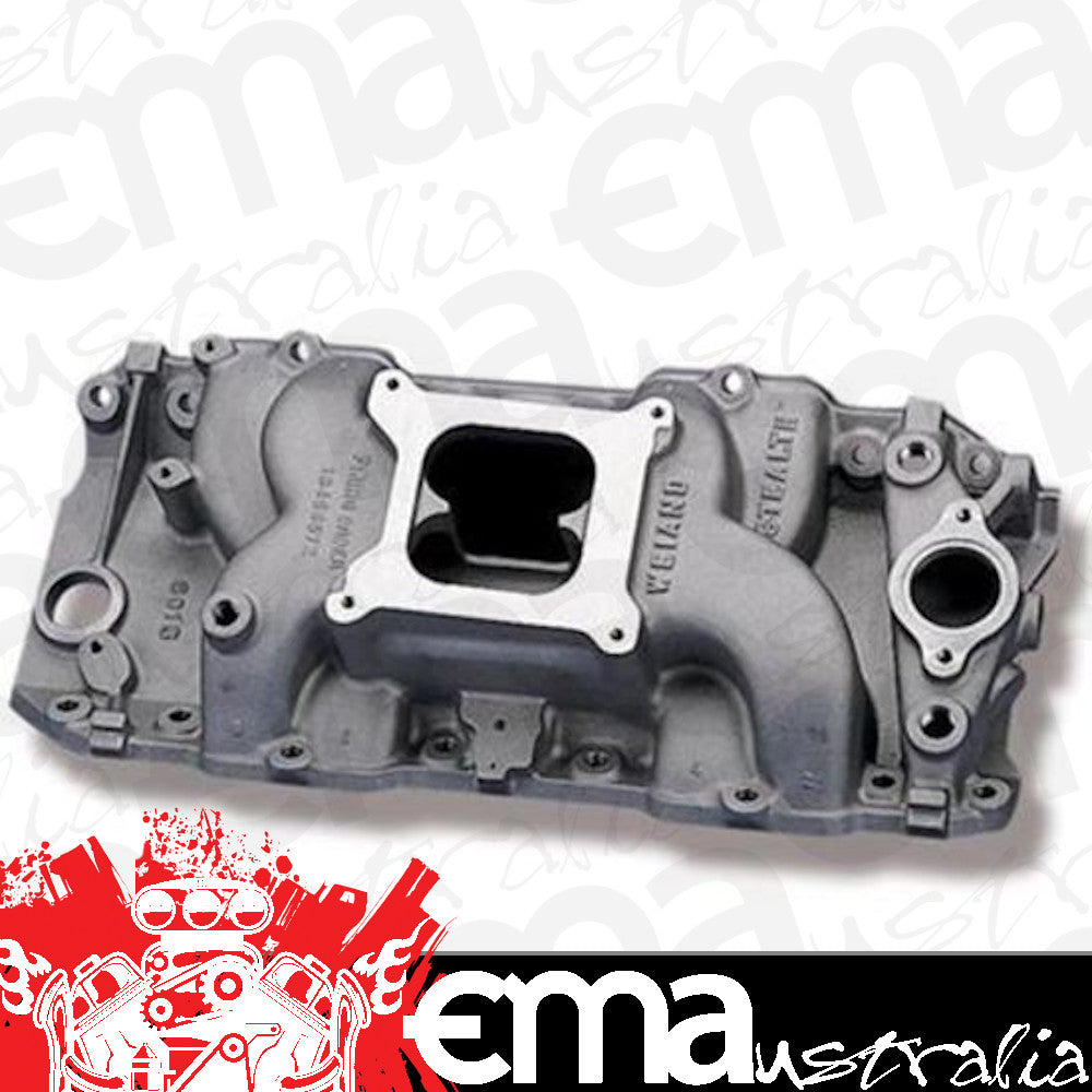 Intake Manifold Stealth Dual Plane Aluminum Natural Square Bore Chevy Big Block Oval Port Each