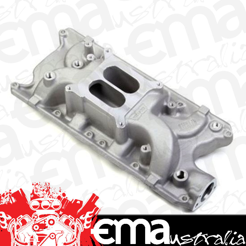 Intake Manifold Stealth Dual Plane Aluminum Natural Square Bore Ford 221-302 Each