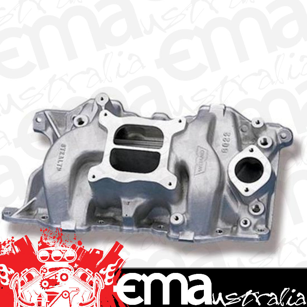 Intake Manifold Stealth Dual Plane Aluminum Natural Square Bore Each