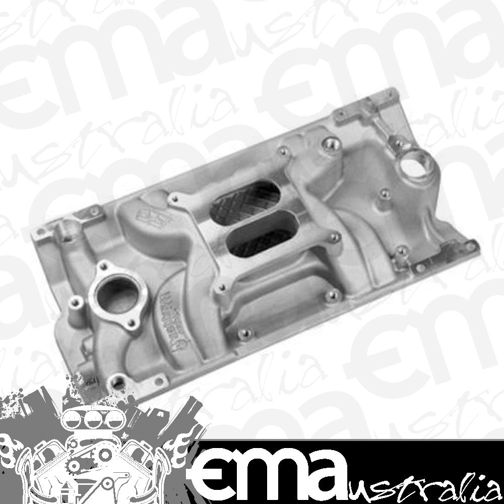 Intake Manifold Street Warrior Dual Plane Aluminum Natural Square Bore Chevy Small Block Vortec Heads