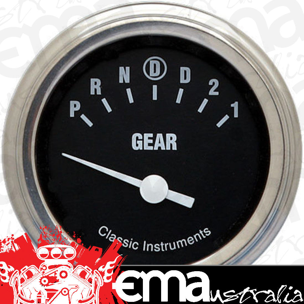 Classic Instruments HR06SLF Hot Rod - Gear Indicator Gauge w/ Overdrive 2-1/8"