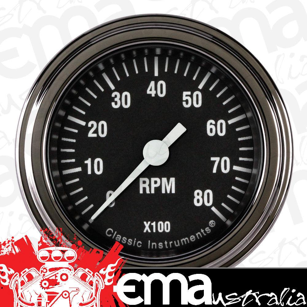 Classic Instruments HR183SLF Hot Rod 2-1/8" Tachometer