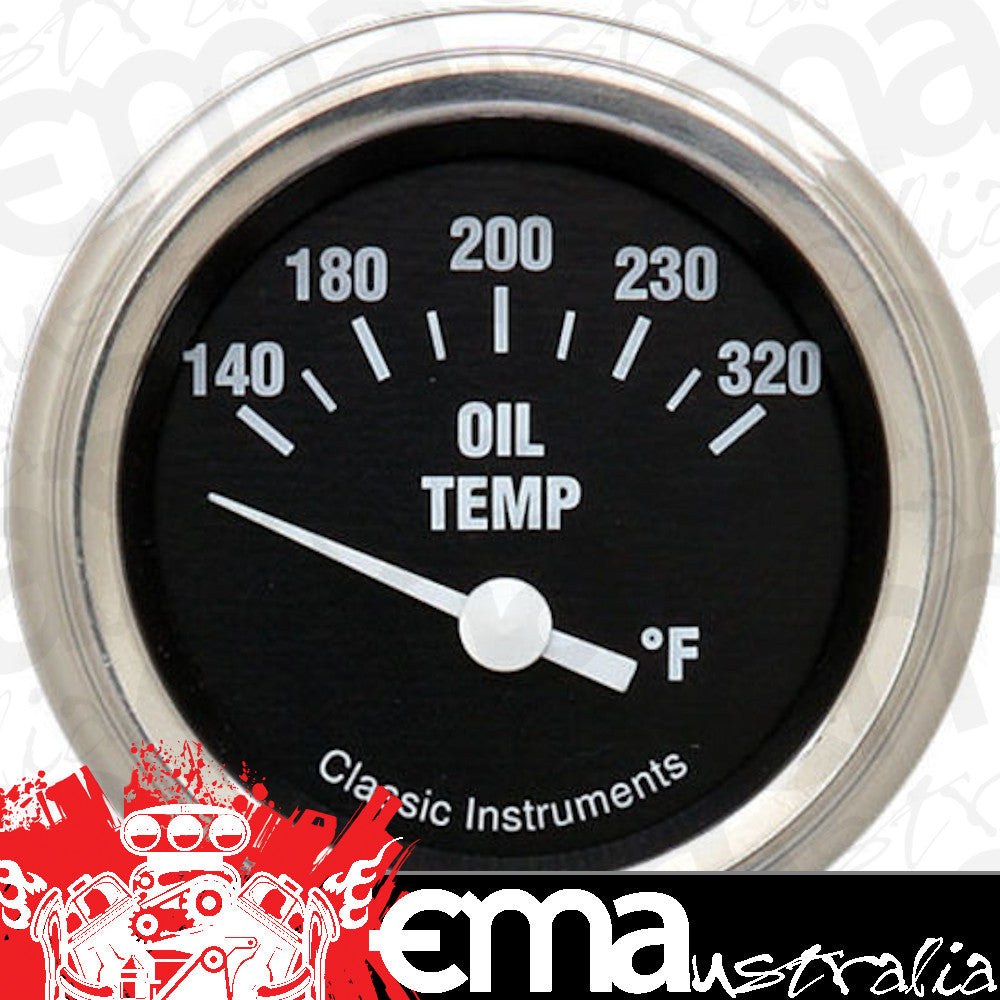 Classic Instruments HR28SLF Hot Rod - Oil Temp Gauge 2-1/6"