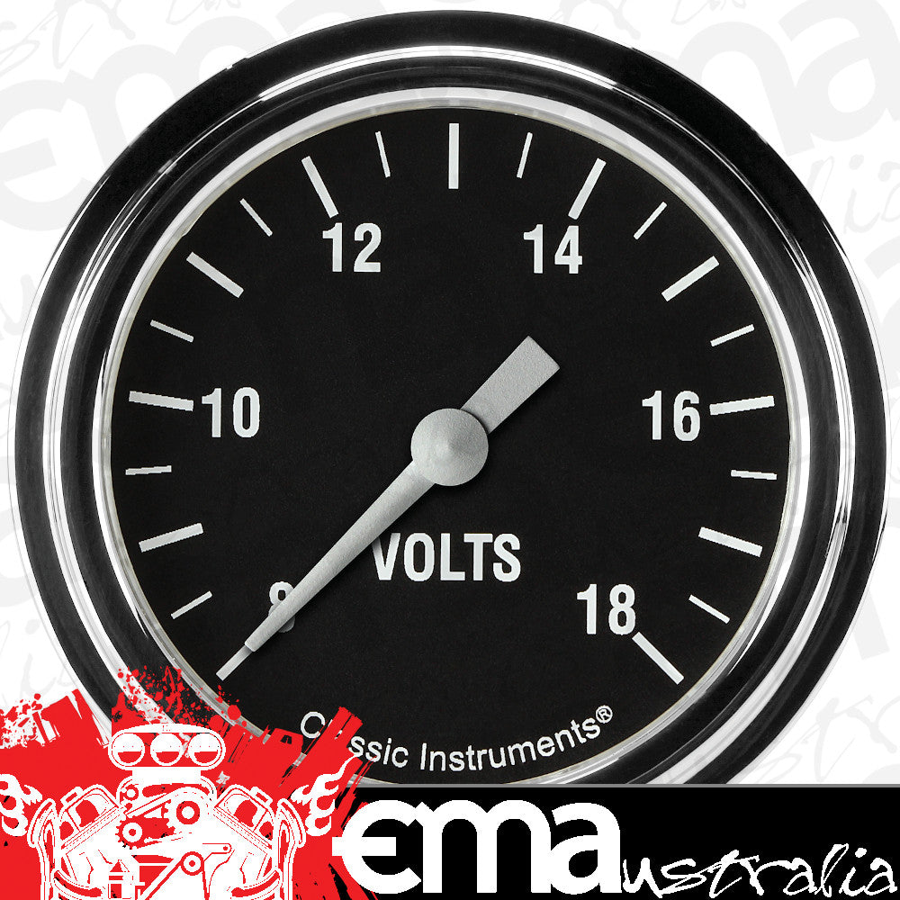 Classic Instruments HR330SLF Hot Rod 2 5/8" Voltage Gauge