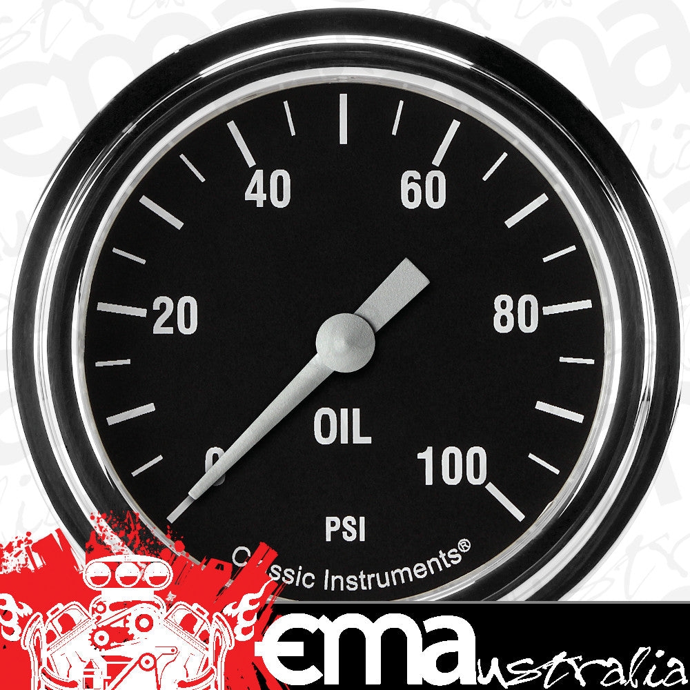 Classic Instruments HR381SLF Hot Rod 2 5/8" Oil Pressure Gauge