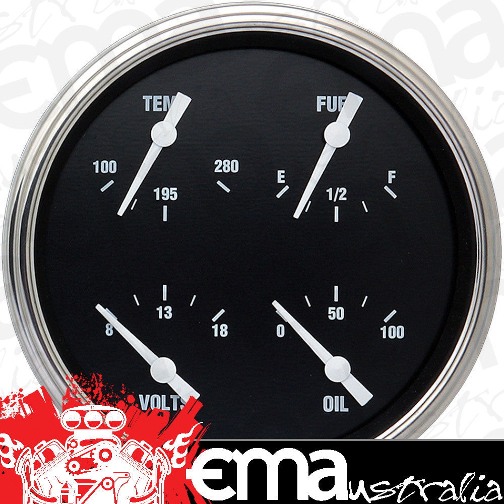 Classic Instruments HR78SLF Hot Rod 4 - 5/8" Quad Gauge Fuel 0 - 90 OHM
