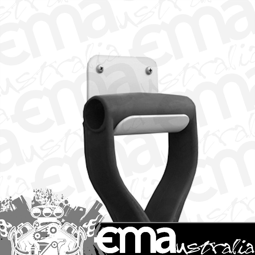 Hephner Racing Products HRP-6391 Shovel Holder Wall Mount Powder Coated White