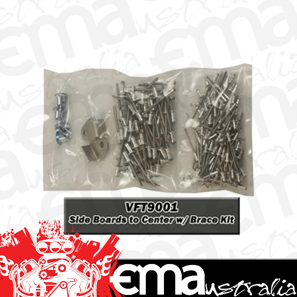 Hephner Racing Products HRP-VFT9001 Top Wing Rivet Kit suit Side Boards To Center-w/ Brace Kit