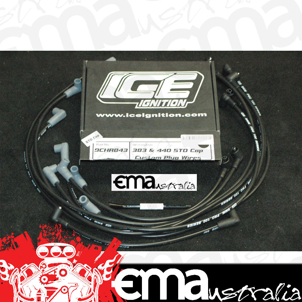 ICE Ignition ICE-9CHR843 9mm Leads Chrysler BB 383-440 90? degrees