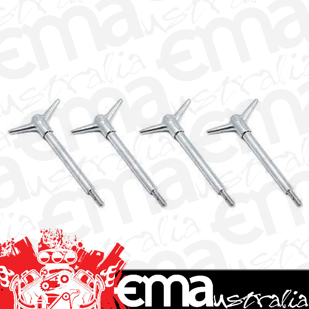 Engine Master Australia 66-492 EMA Chrome Y-Bolt Valve Cover Hold Down Bolts 4 Pack