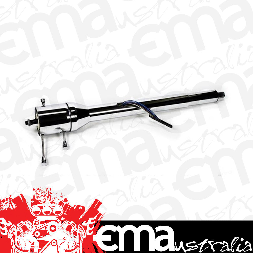 IDIDIT ID1250280020 28" RHD Collapsible Tilt Steering Column Floor Shift Chrome