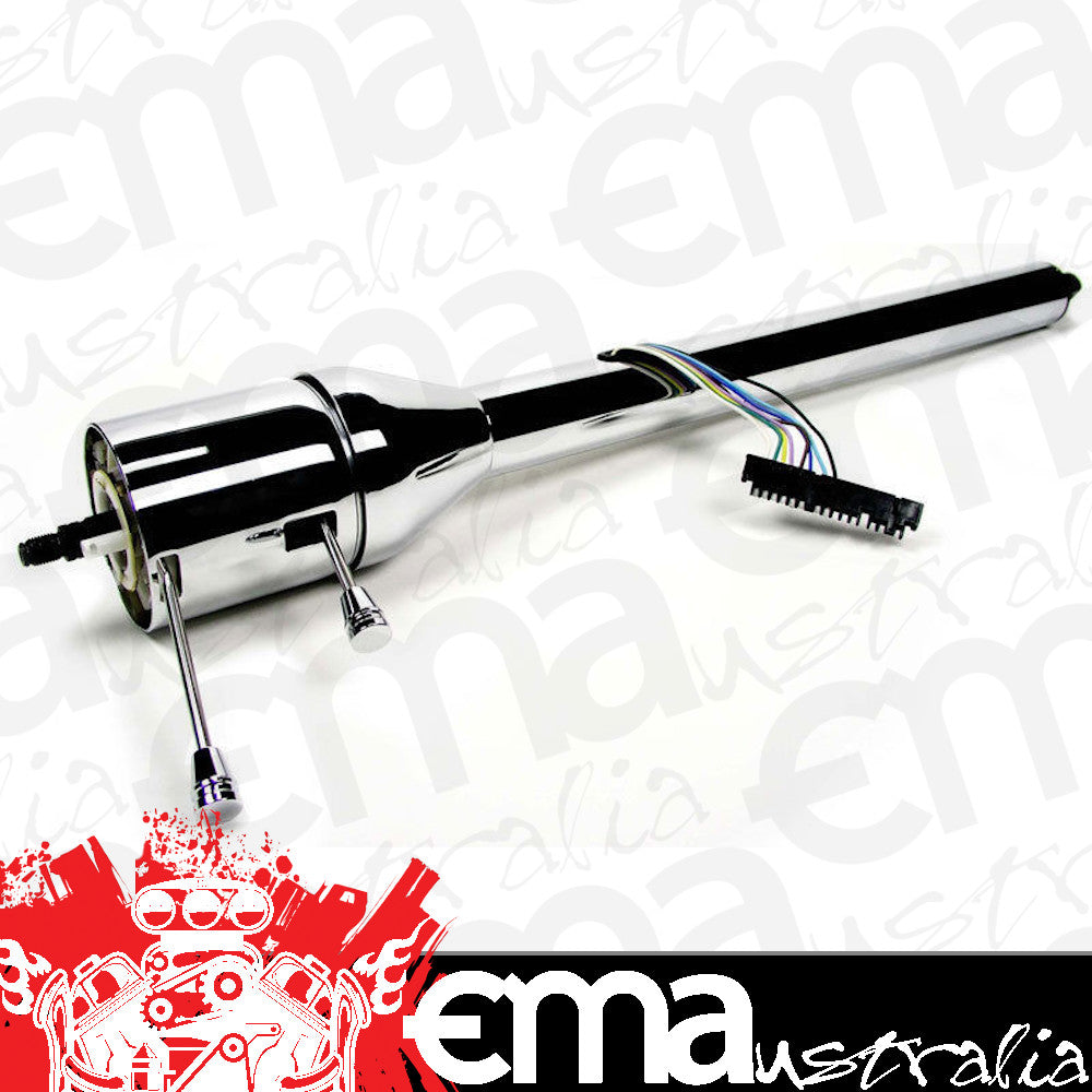 Ididit | ID1250300020 | 30" RHD Collapsible Tilt Steering Column Floor Shift Chrome