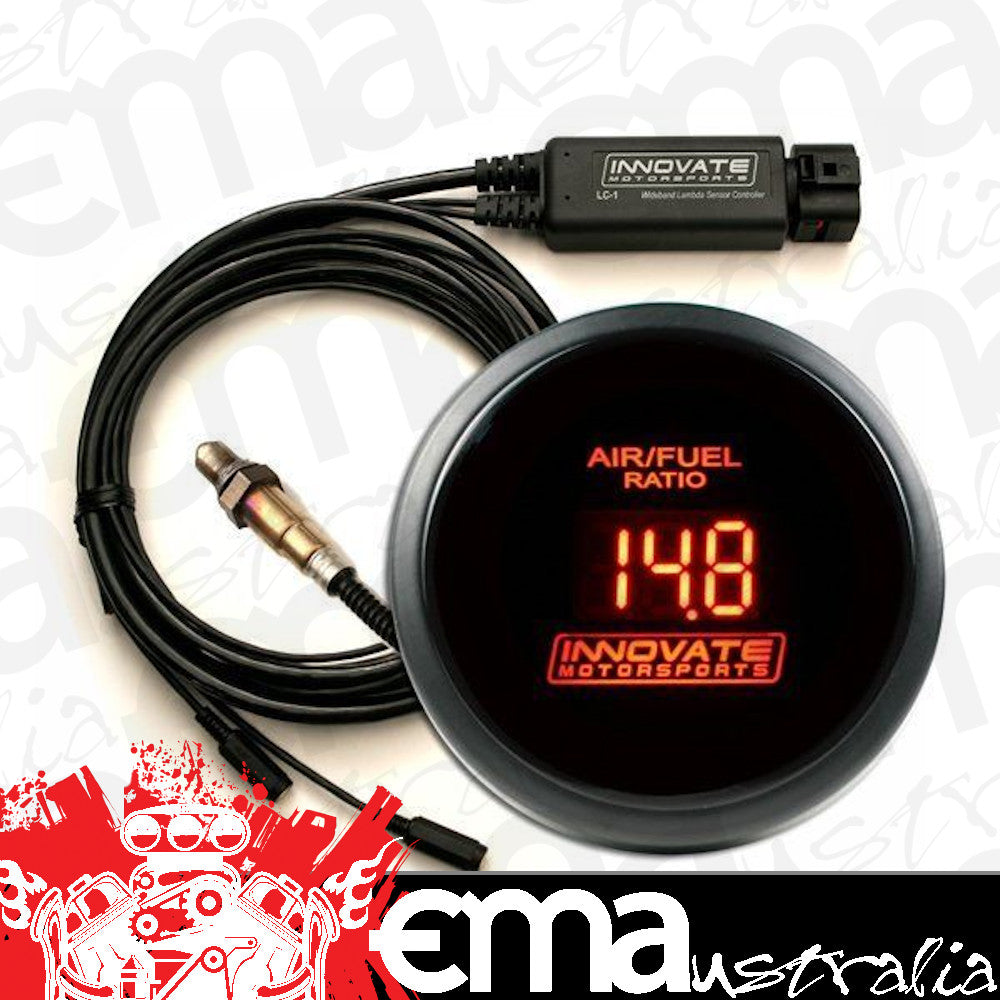 Innovate Motorsports IM3796 Db Digital Air Fuel Ratio Gauge Red w/ Lc-2 Kit