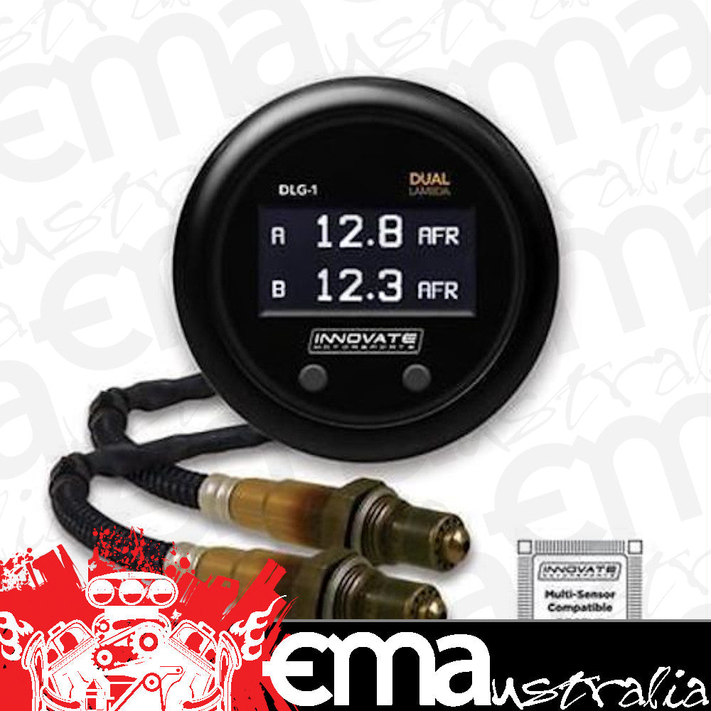 Innovate Motorsports IM3891 Innovative Motorsports 2-1/16" Dlg-1 Dual Lambda AFR O2 Gauge Kit