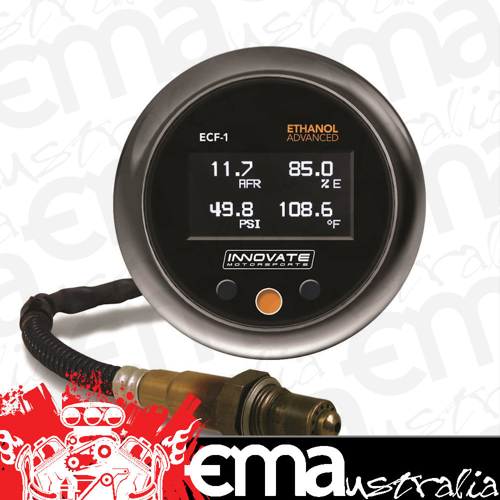 Innovate Motorsports IM3903 Ecf-1 Digital 4-In-1 Ethanol % Fuel Temp Fuel Pressure & AFR