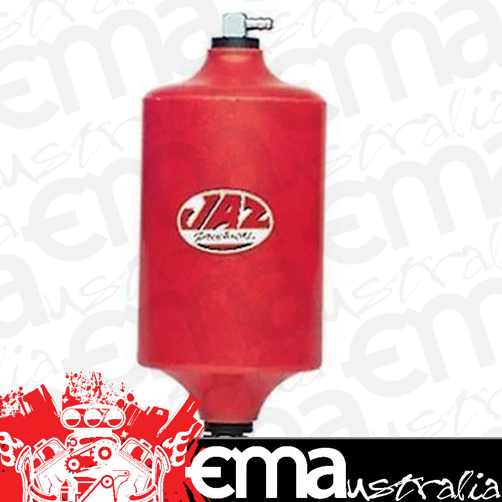 Jaz Products JAZ60002506 1 Qt Overflow Tank Round Polyethylene Red 1/4" Hose Barb Inlet