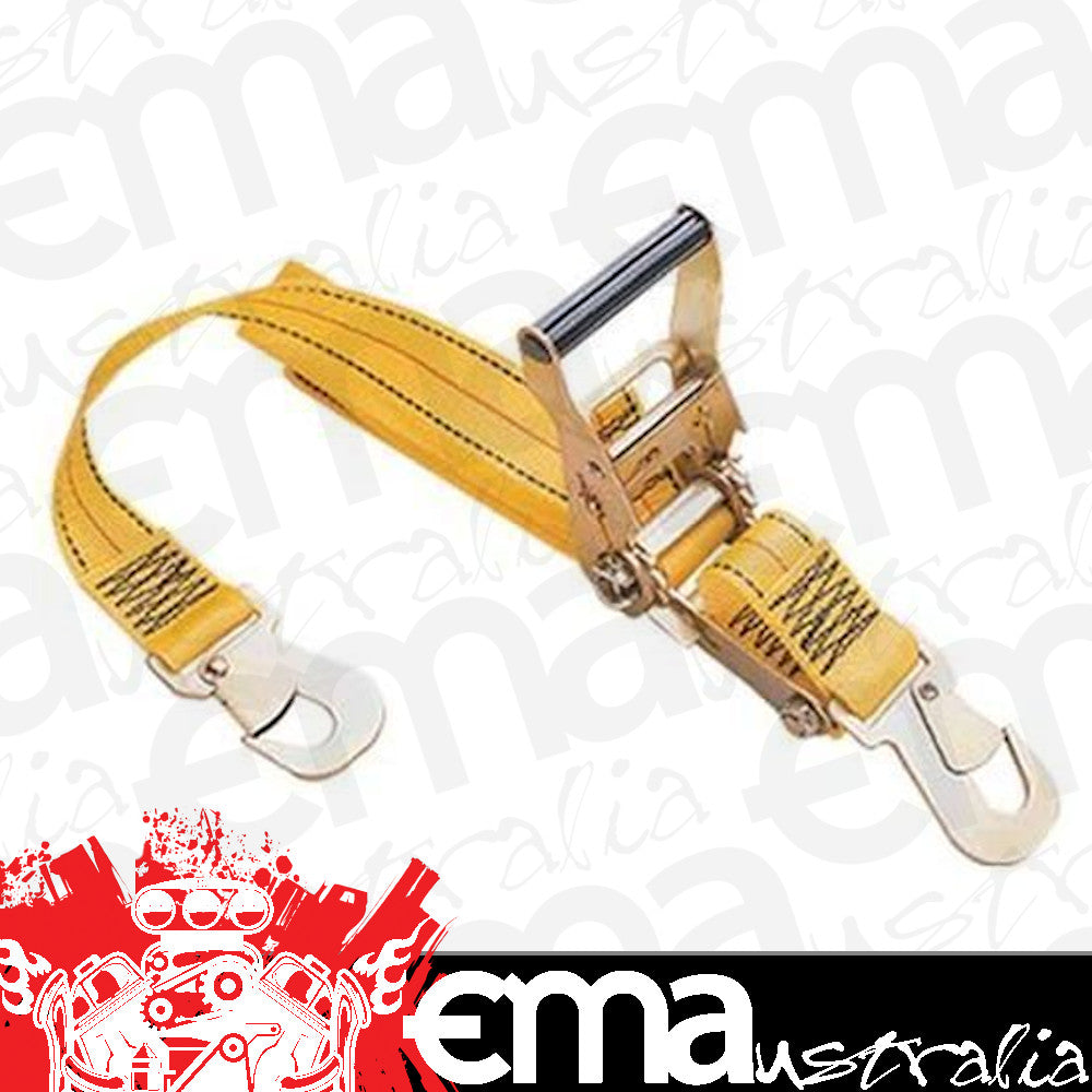 Jaz Products JAZCAR-008-08 Ratchet Tie Down - 8Ft X 2" Rated At 10.000Lbs