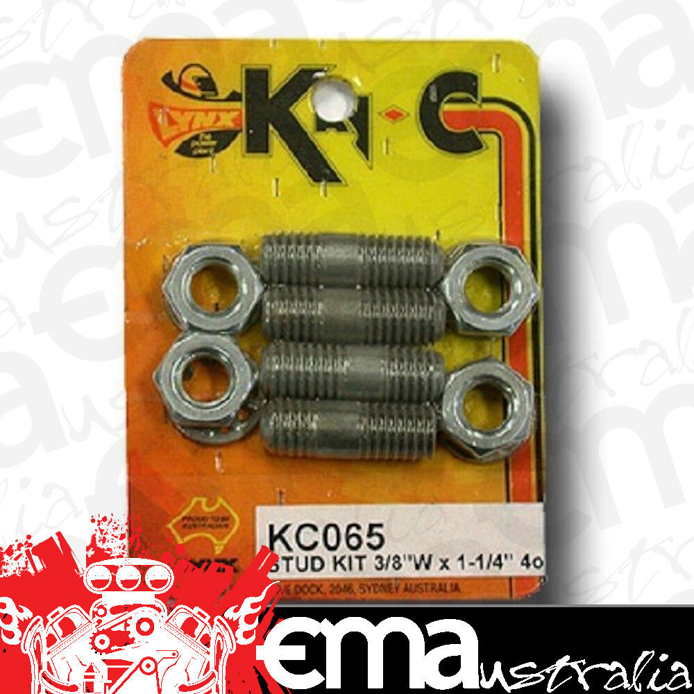 Kay-C KC065 Stud Kit 3/8" Whitworth 1-1/4"Long Set Of 4