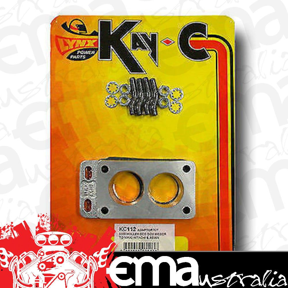 Kay-C KC112 Aluminium Adaptor Kit Nikki Hitachi To 5200 Holley Weber Dcd Dgv