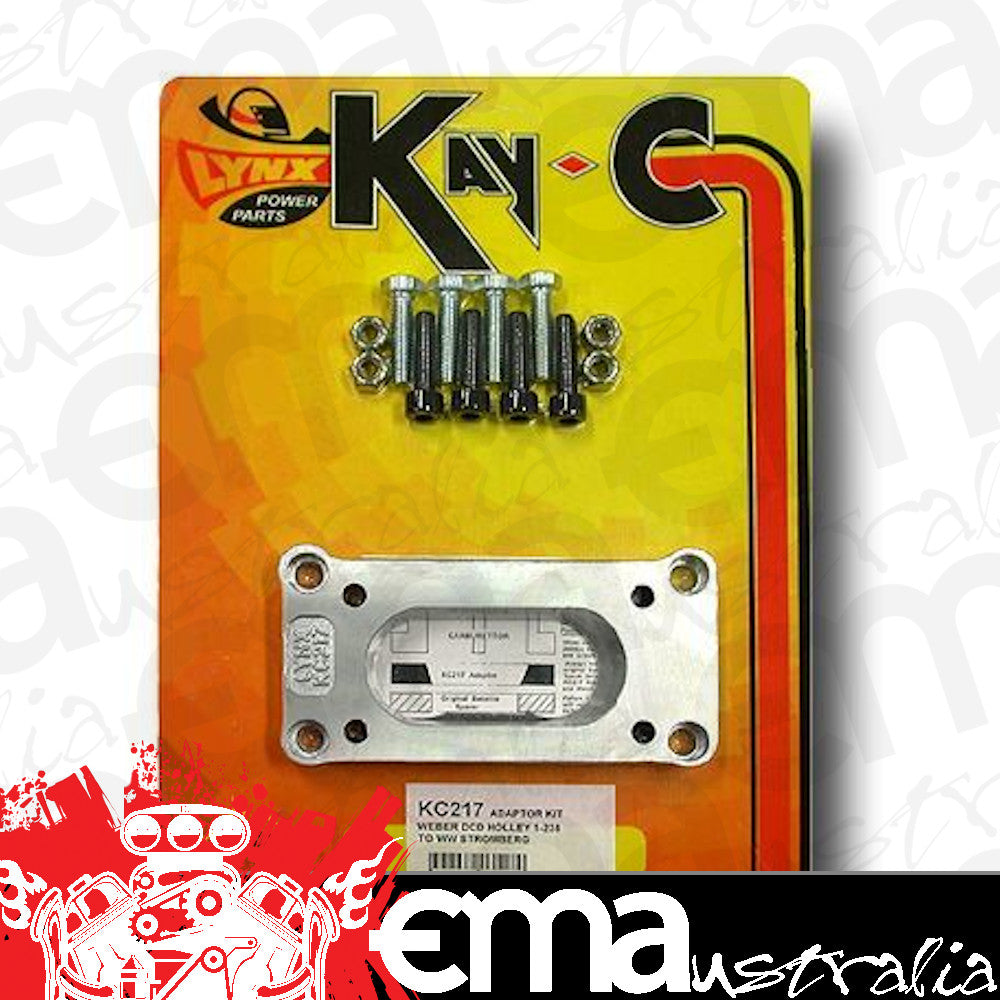 Kay-C KC217 Aluminium Adaptor Kit Ww Stromberg To Weber Dcd Holley Carbs