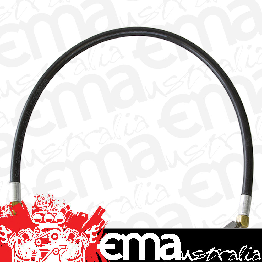 Kinsler KIN-1972-18.5 Nozzle Hose 18.5" -3 an Male + O-Ring w/ -3 an Female Swivel 45ø End