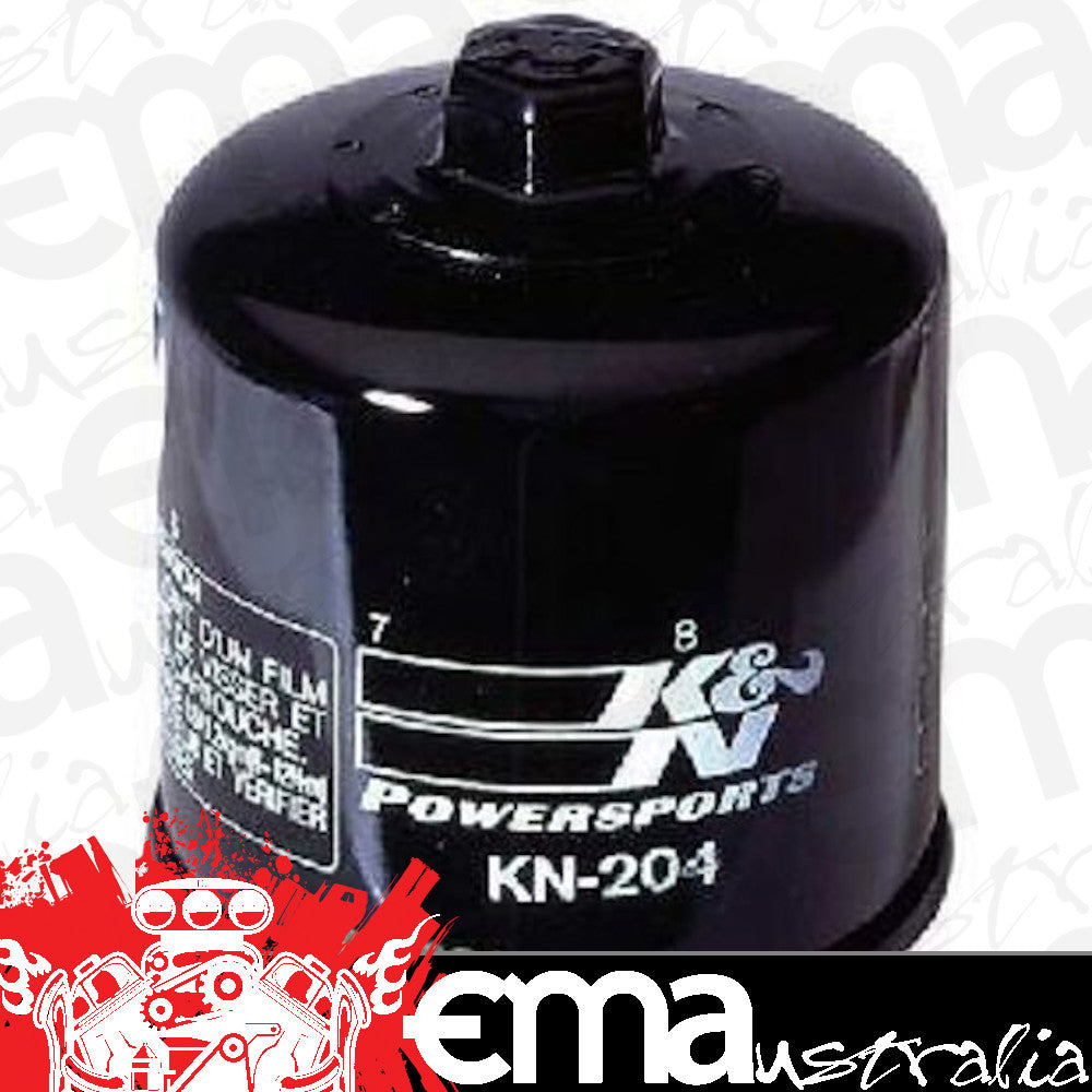 K&N Performance Filters KN-204 Filters Oil Filter - For 1997-2015 Honda Kawasaki Suzuki Yamaha Triumph