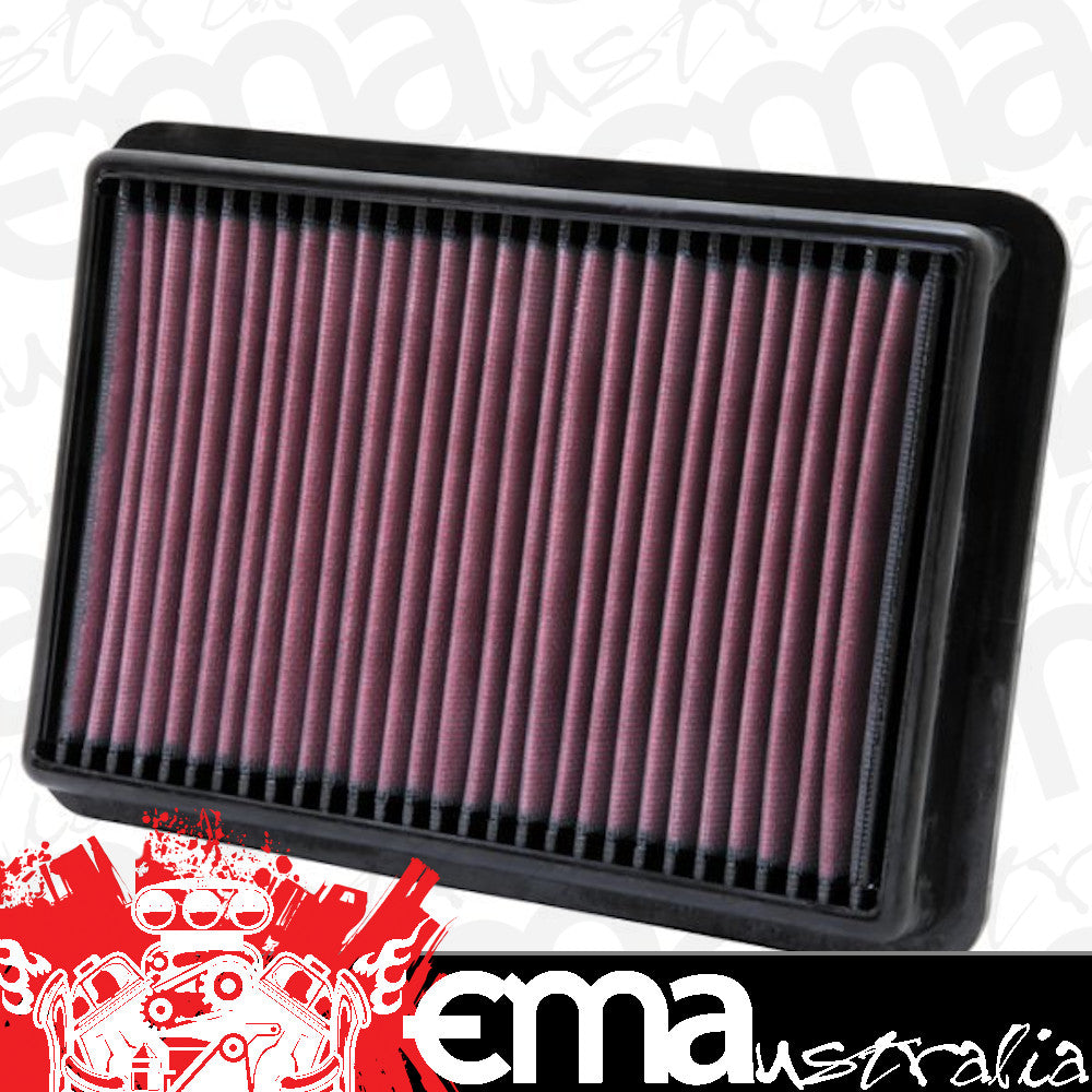 K&N Filters KN33-2980 Replacement Panel Filter Suit 2005-2011 For Nissan Navara 2.5L Diesel, Non Australia Model