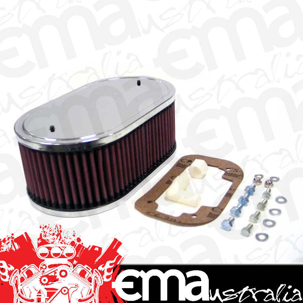 K&N Filters KN56-1060 Custom Racing Assembly Filter 5-1/2 X 9 X 3-1/4 Suit Weber Dgv Dgv5A Dgav Dgev &Amp; Dps 32/36