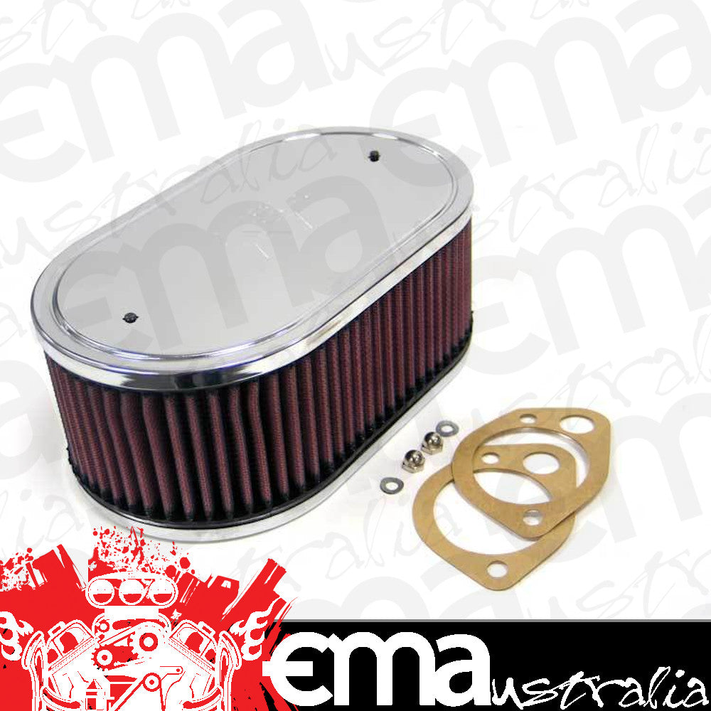 K&N Filters KN56-1360 Custom Racing Assembly Filter 5-1/2 X 9 X 3-1/4 Suit Sk Racing & Solex 40 44 48 Mm & Weber Dcoe 40 42 45 & 48 Mm