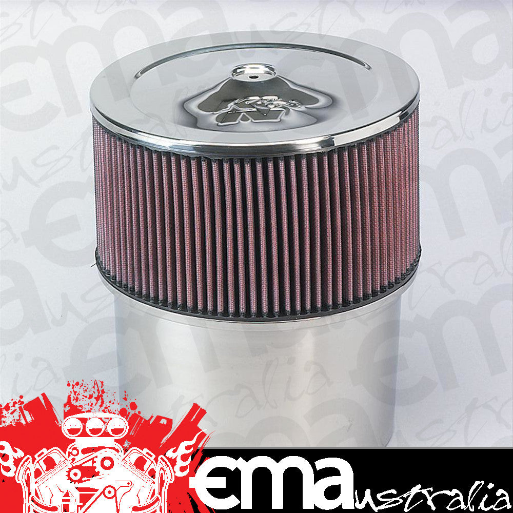 K&N Filters KN58-1210 S/Steel Velocity Stack Air Cleaner Assembly 9" Dia X 10.5"H