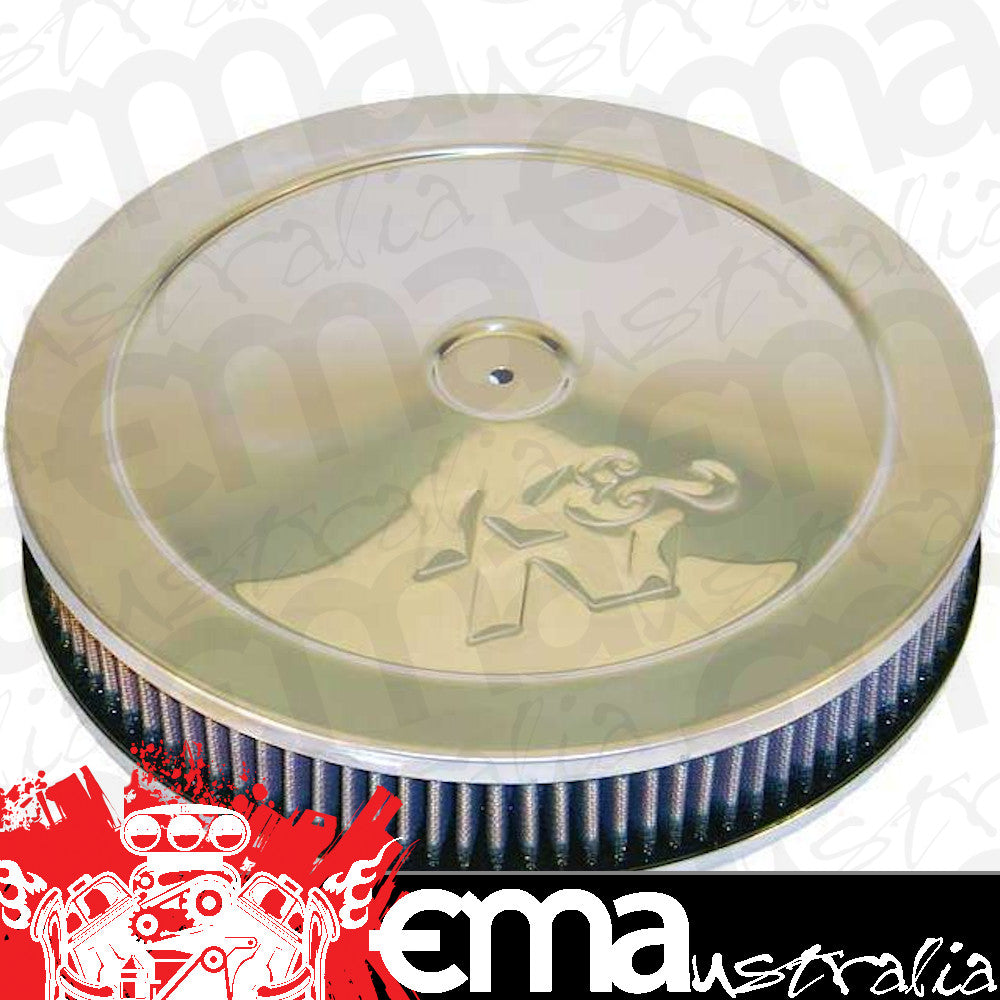 K&N Filters KN60-1170 Custom Chrome Air Cleaner Assembly 11" X 3.125" 5-1/8" Neck
