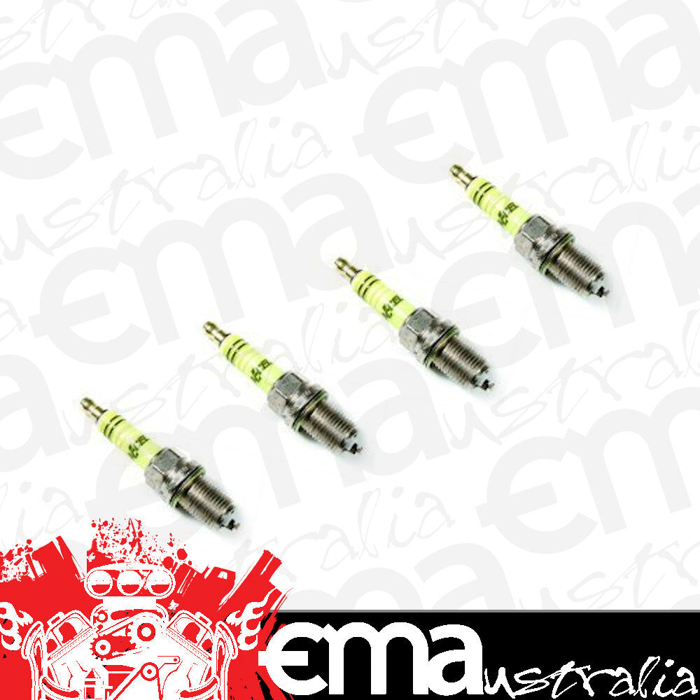 U-Groove Spark Plugs (14mm 3/4" Projected Tip Stock Heat Range Gasket Seat Resistor Set of 4) (AC0416-4)