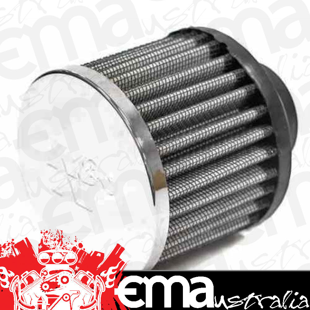 K&N Performance Filters KN62-1390 Filters Chrome Vent Filter 1-1/4 Vcover Crankcase