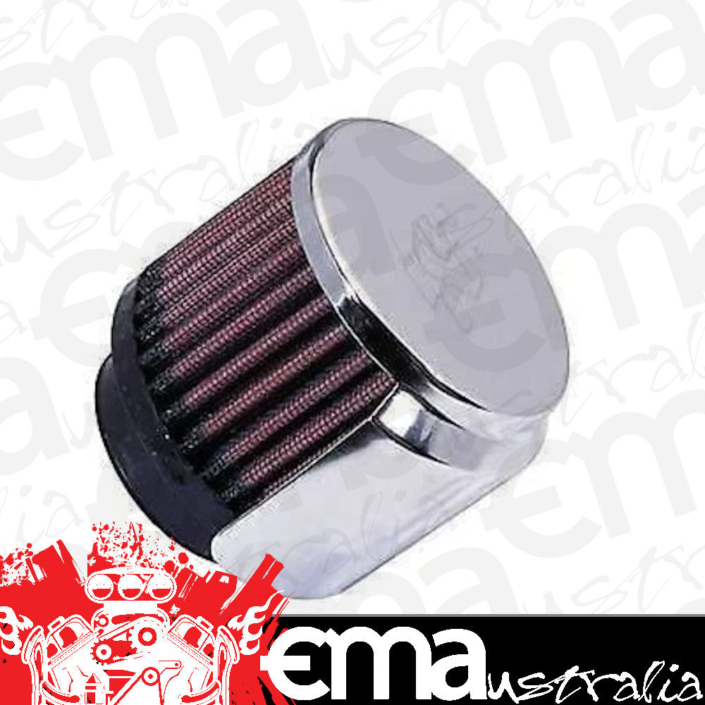 K&N Performance Filters KN62-1515 Filters Chrome 3" Rubber Base Crankcase Vent Filter 1.75" Neck