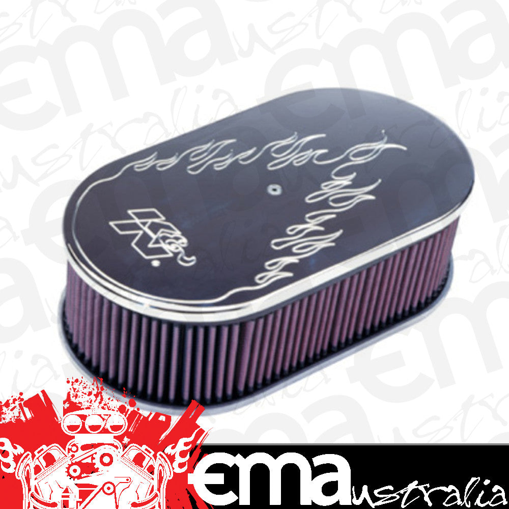 K&N Filters KN66-1470 Custom Air Filter Assembly 15 L X 8-1/4 W X 2" H Suit Neck Size 5-1/8"