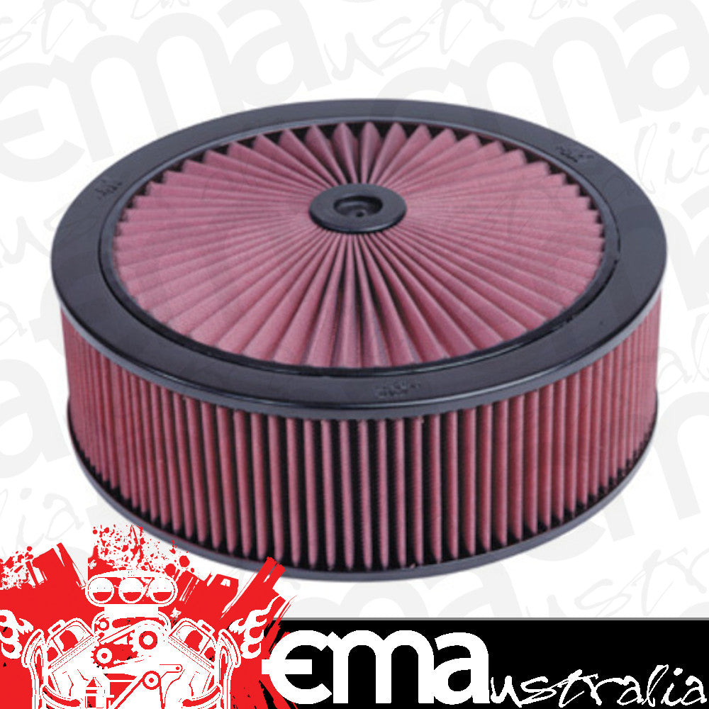 K&N Filters KN66-3000 Custom Air Filter Assembly 14 Od X 2-5/16" H Suit Neck Size 5-1/8"