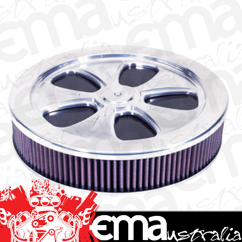 K&N Filters | KN66-5090 | Filters Custom Air Filter Assembly 14 Od X 4" H Suit Neck Size 5-1/8"