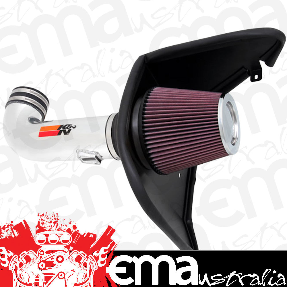 K&N Filters KN69-4519TP 69 Series Typhoon Air Intake Kit - Polished Suit 2010-2015 Chevrolet Camaro Ss 6.2L V8