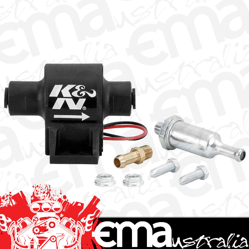 K&N Filters KN81-0400 Universal Inline Electric Fuel Pump 15 Gph @ Between 1 & 2 Psi