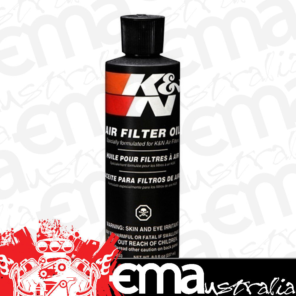 K&N Filters KN99-0533 Air Filter Oil 8-Oz. 236 Ml Squeeze Bottle - Red