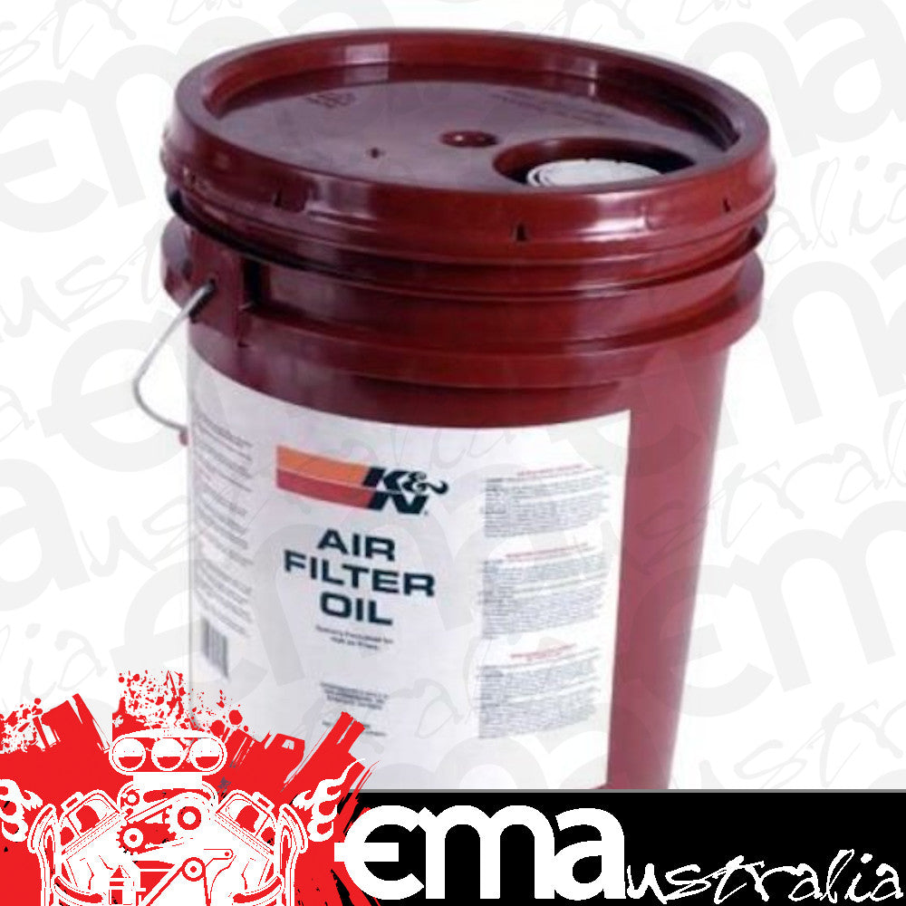 K&N Filters KN99-0555 Air Filter Oil 5 Us Gallon Drum 18.92L - Red