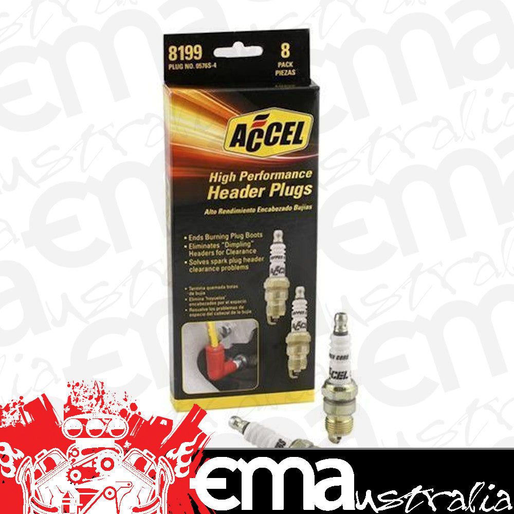 Accel AC8198 SHORT BODY U-GROOVE SPARK PLUGS TAPER SEAT.460" REACH HEAT RANGE 4