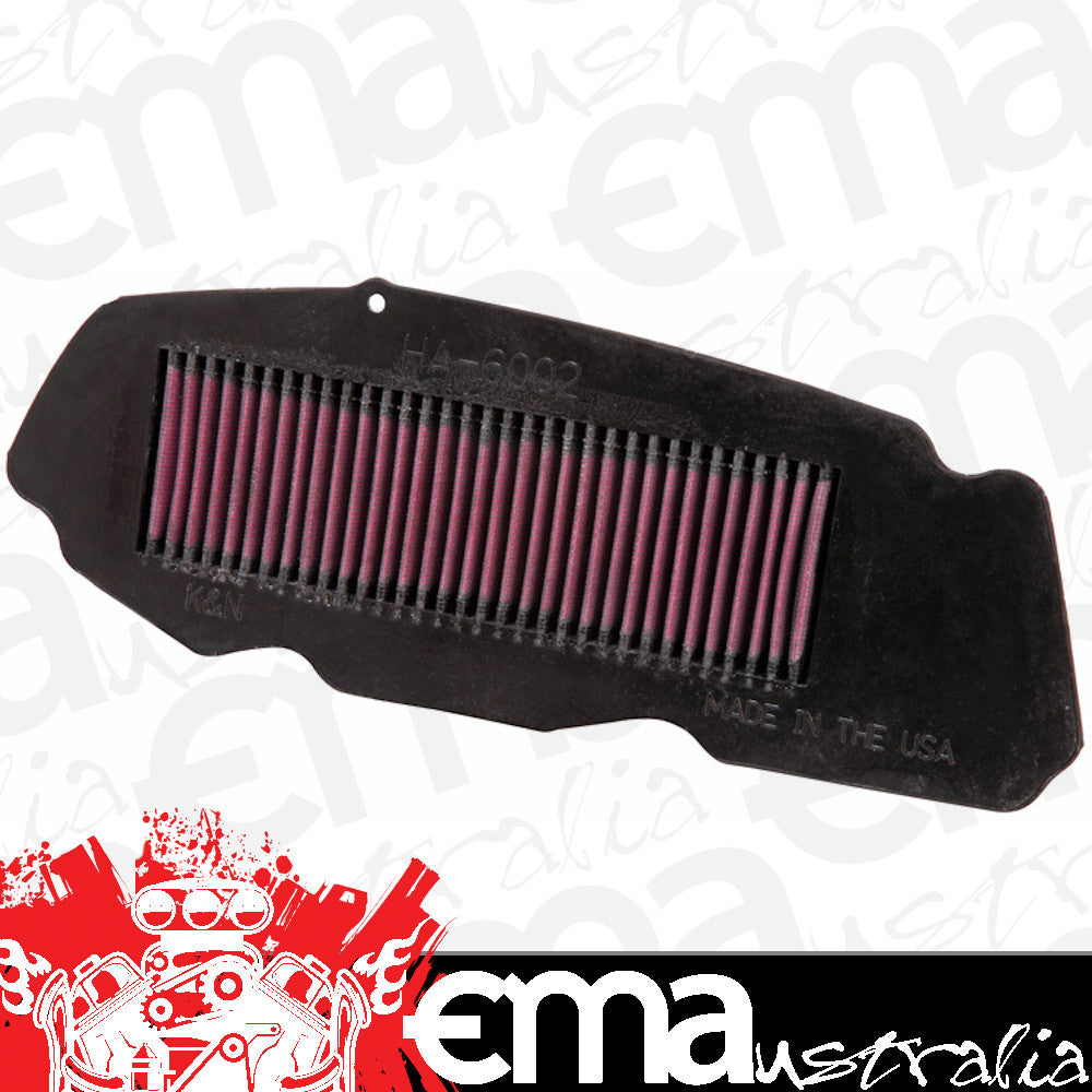 K&N Filters KNHA-6002 Replacement Motorcycle Air Filter Suit 2001-2013 Honda Fjs600 & Fsc600 Silver Wing