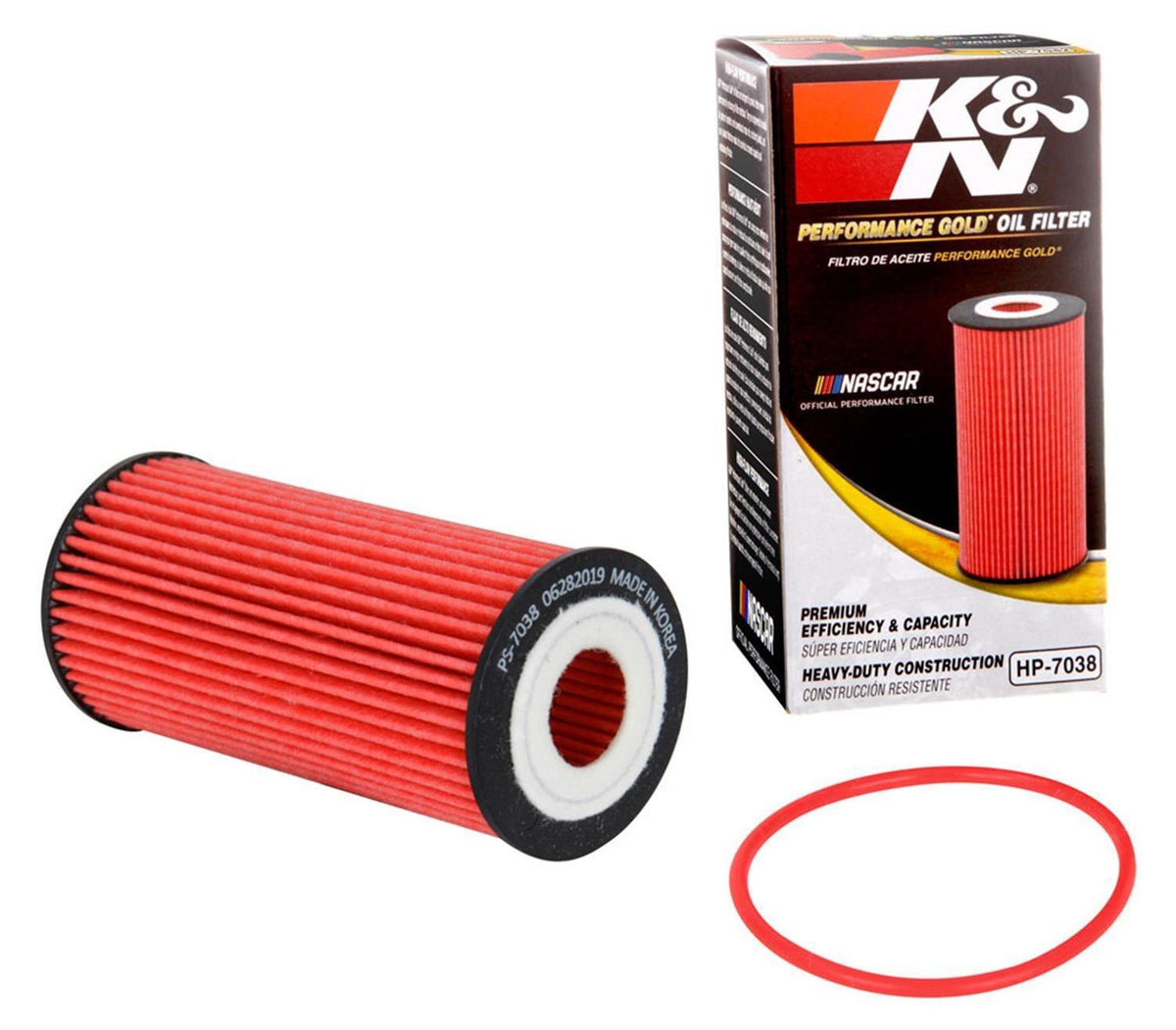 K&N Filters KNHP-7038 Audi Porsche Volkswagen Gold Series Oil Filter Each