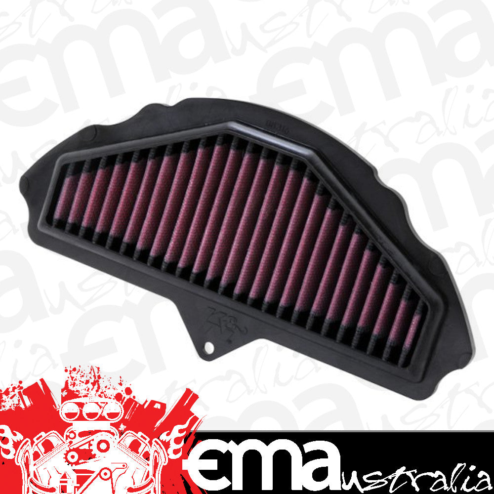 K&N Filters KNKA-1008 Replacement Motorcycle Air Filter Suit 2008-2010 Kawasaki Zx10R Ninja