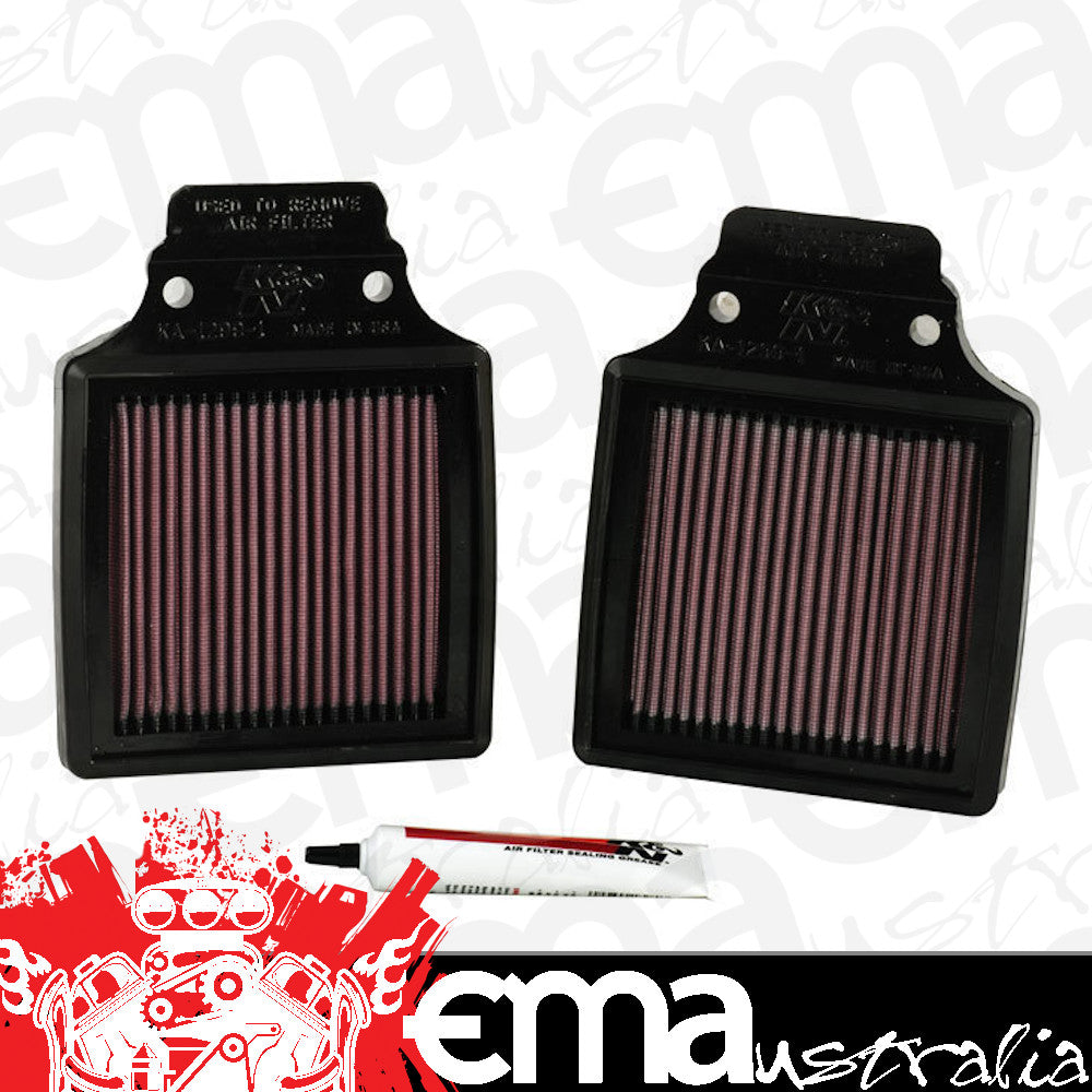 K&N Performance Filters KNKA-1299-1 Filters Replacement Motorcycle Air Filter Suit 2000-2006 Kawasaki Zx12R Ninja 1200