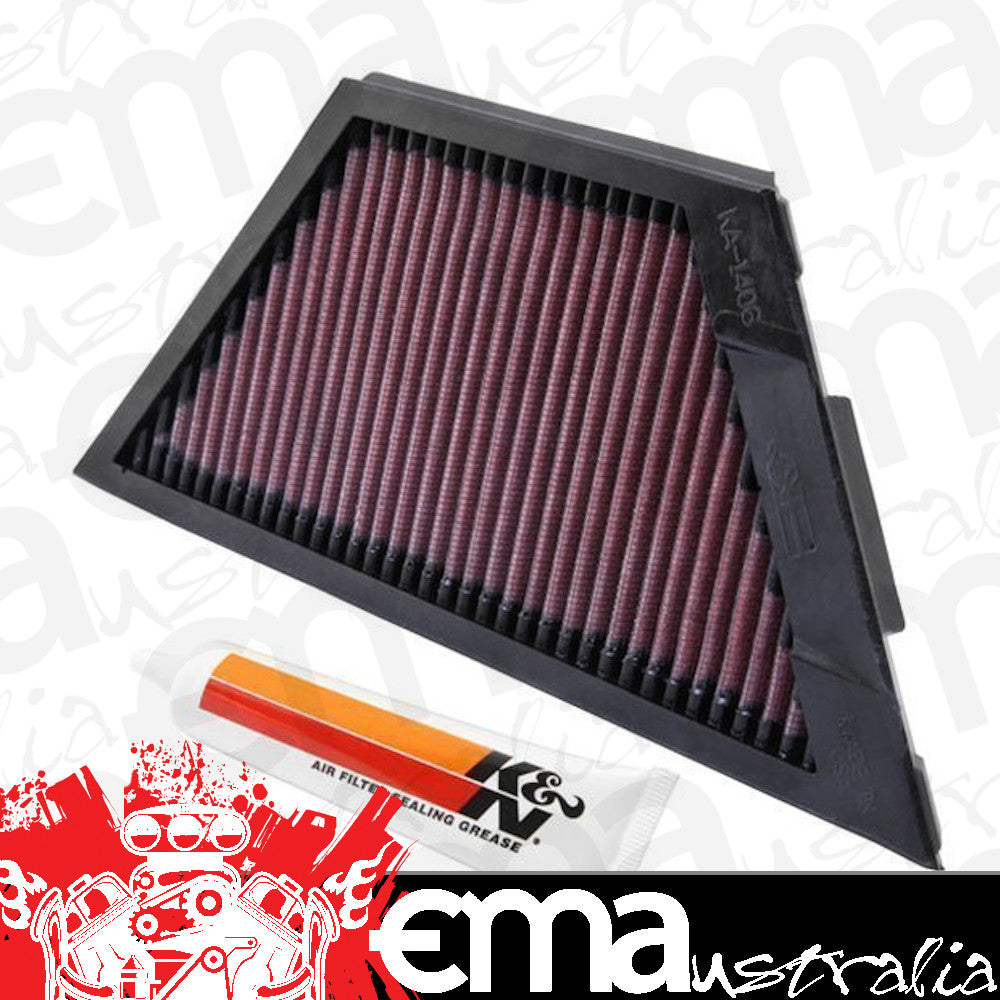K&N Filters KNKA-1406 Replacement Motorcycle Air Filter Suit 2006-2013 Kawasaki Zzr1400 Zg1400 Zx14R Ninja 1400Gtr