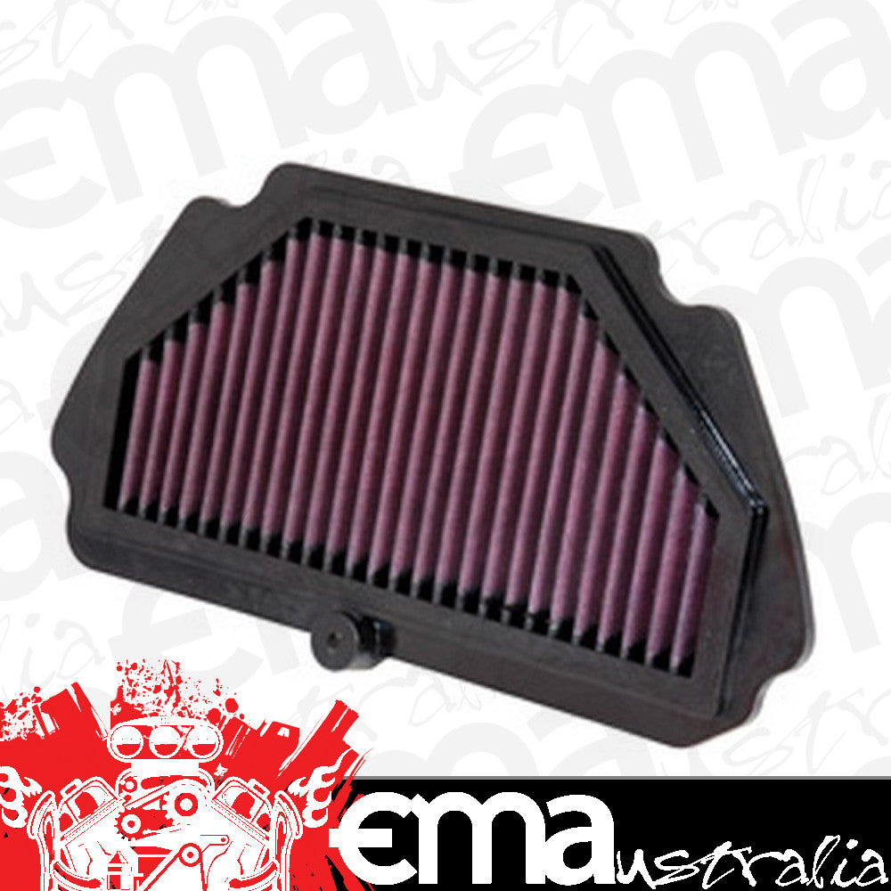 K&N Filters KNKA-6009R Replacement Motorcycle Air Filter Suit 2009-2013 Kawasaki Zx6R Ninja Race Specific