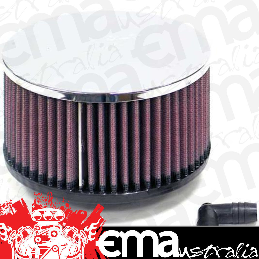 K&N Filters KNRA-056V Universal Clamp On Filter Suit 2.063 In 52 Mm 3 In 76 Mm H X 5.5 In 140 Mm Od